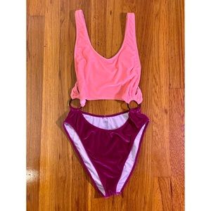 PINK vibrant velvet swim